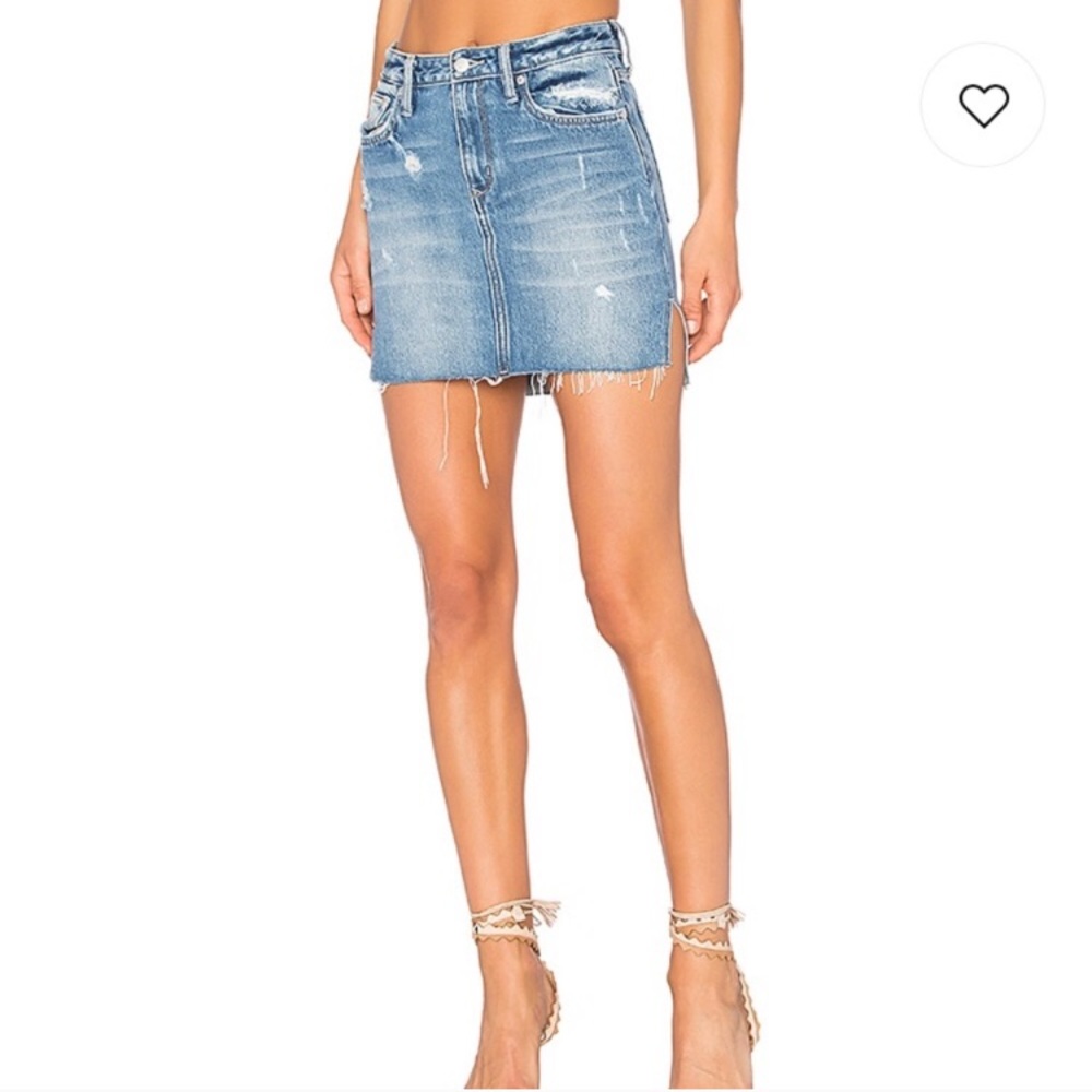 lovers + friends denim skirt